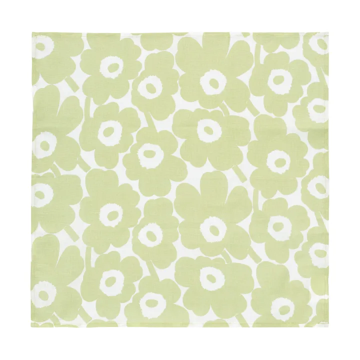 Mini unikko fabric napkin 43x43 cm - Pear-white - Marimekko
