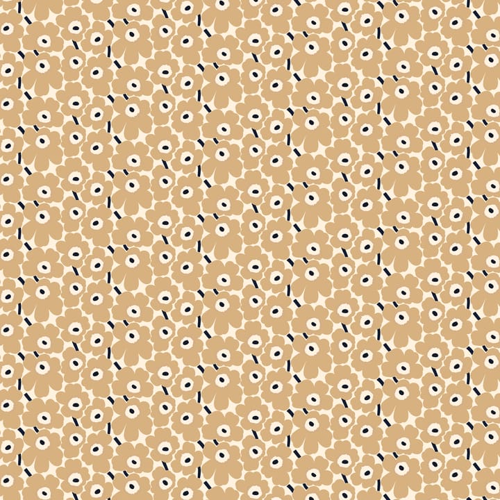 Mini Unikko fabric, Natural white-beige-blue Marimekko
