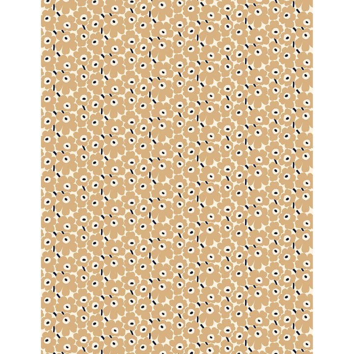 Mini Unikko fabric, Natural white-beige-blue Marimekko