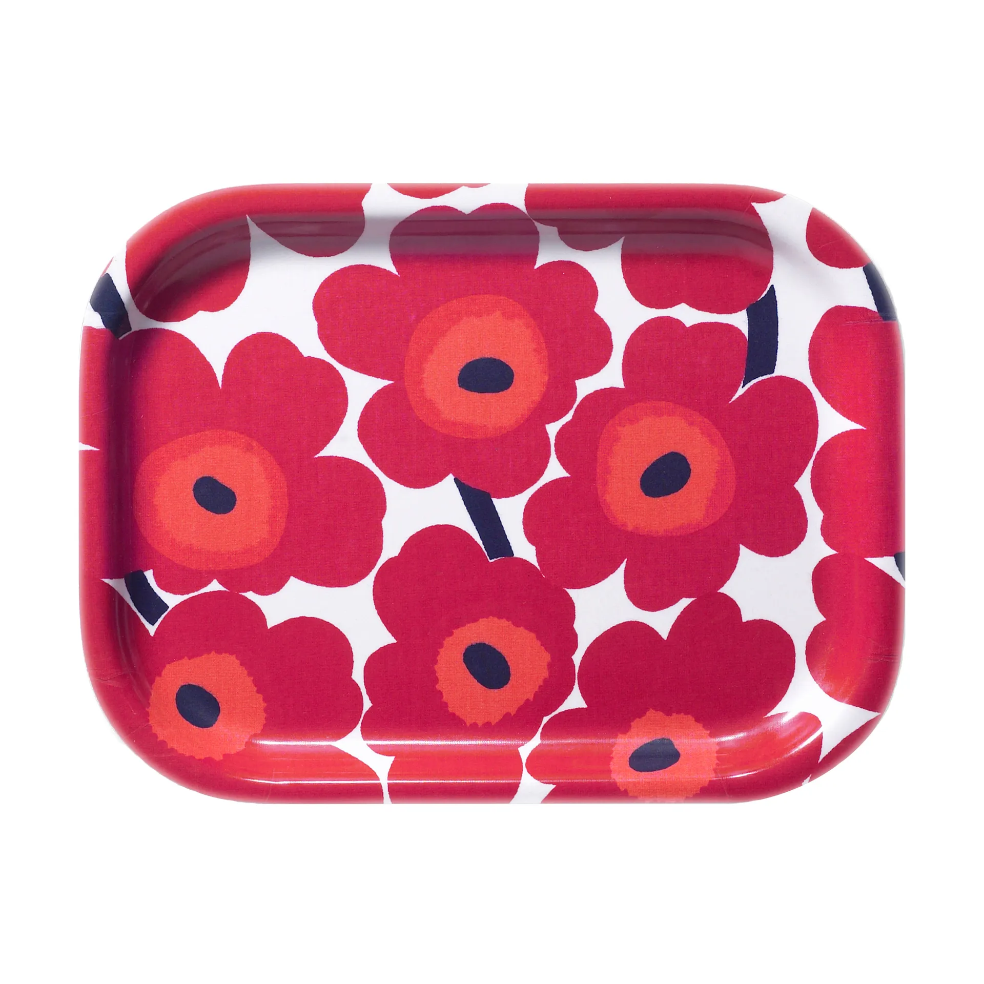 Mini Unikko tray, red-white Marimekko