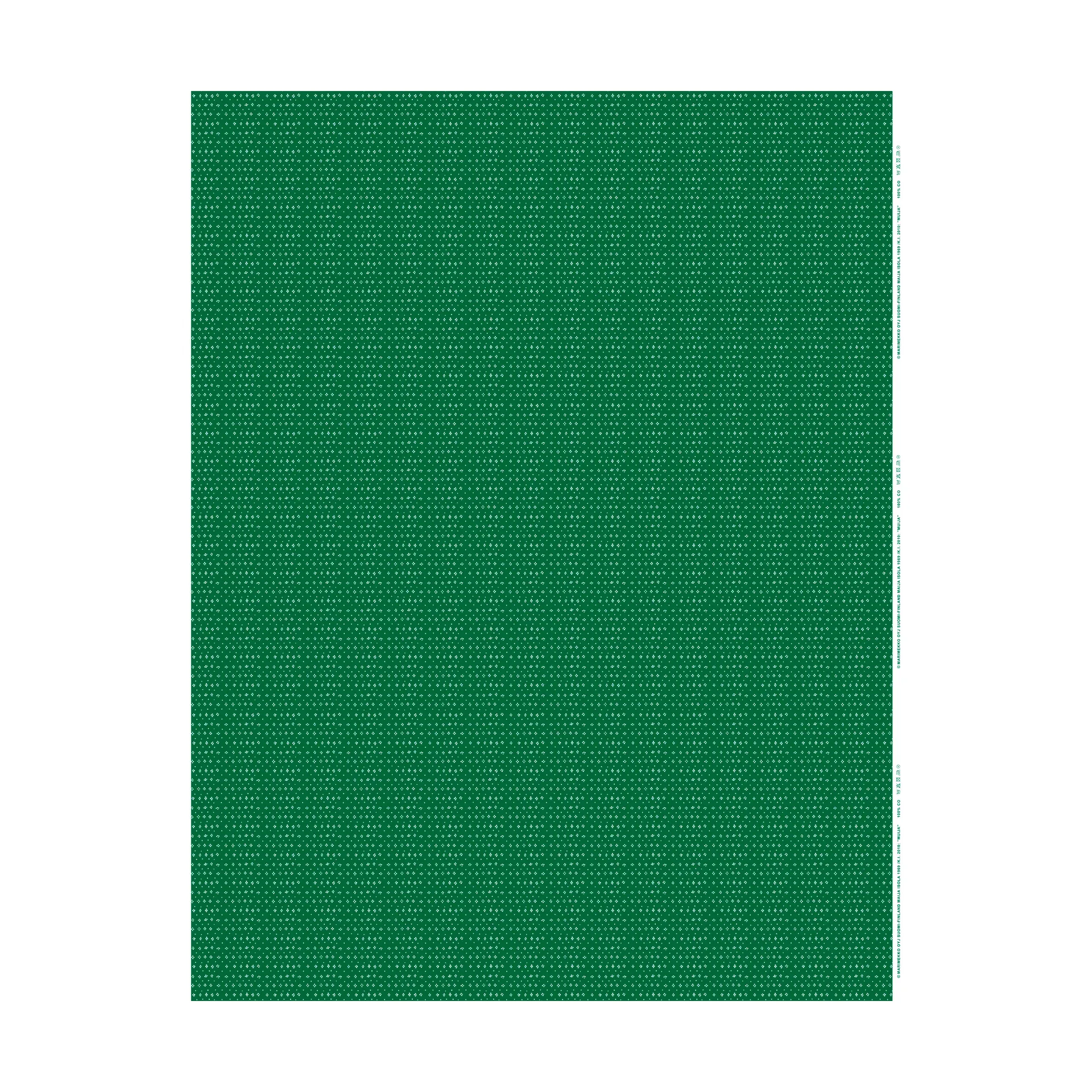 Muija fabric cotton-linen, Green Marimekko