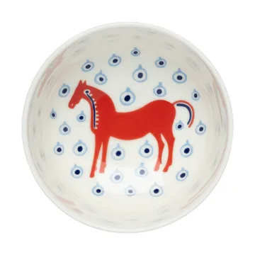 Musta Tamma bowl 300 ml - Off white-orange red-light blue - Marimekko