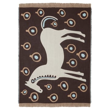 Musta Tamma throw 130x180 cm - Brown-white-blue - Marimekko