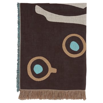 Musta Tamma throw 130x180 cm - Brown-white-blue - Marimekko