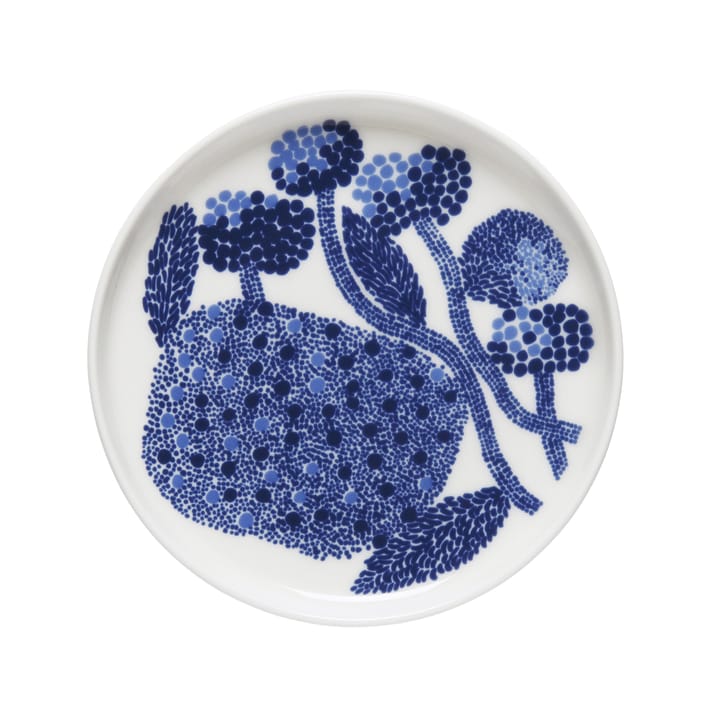 Mynsteri plate Ø 13.5 cm - blue-white - Marimekko
