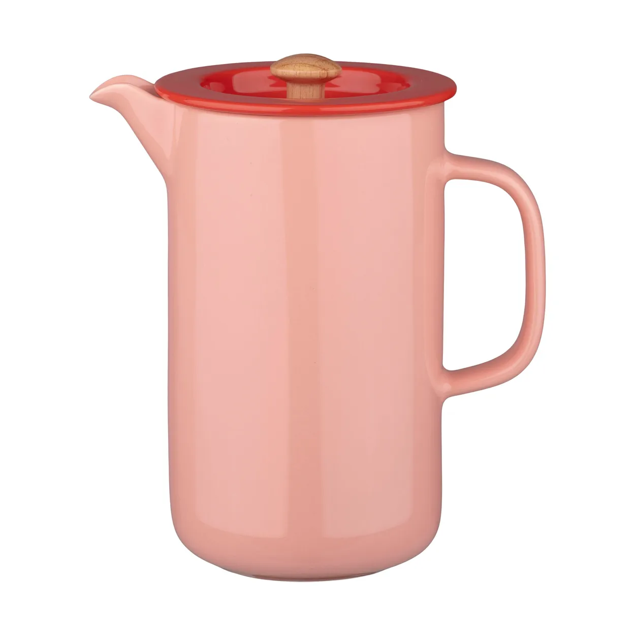 Marimekko Oiva French Press Salmon red-tomato red | Scandinavian Design | Red