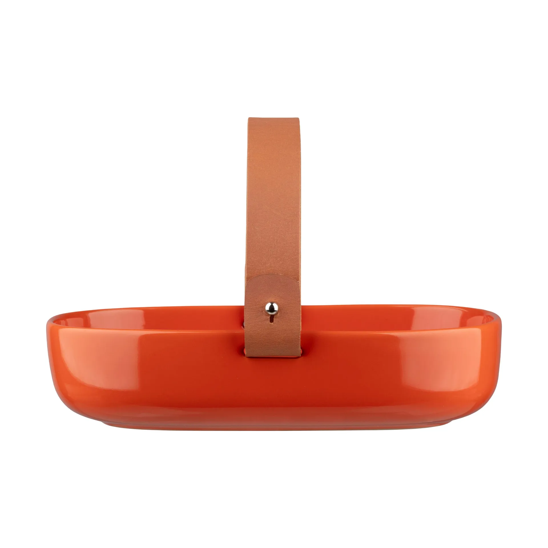 Oiva koppa serving dish, Orange Marimekko