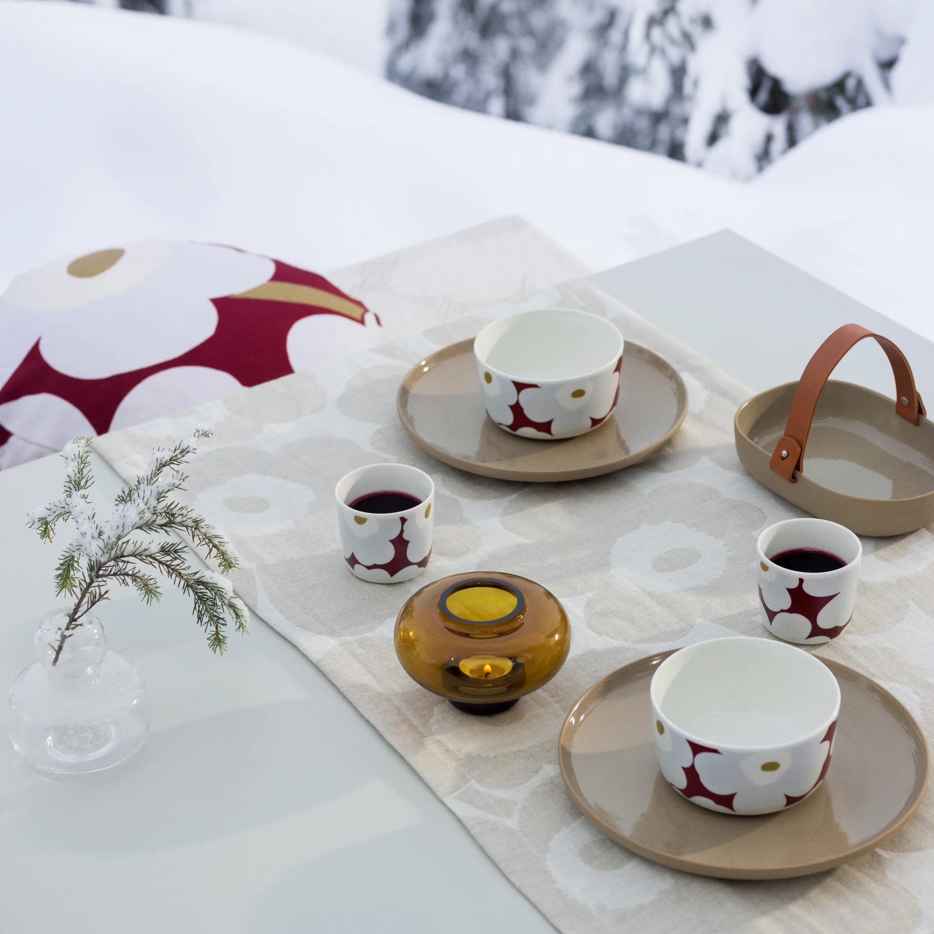 Oiva Koppa Svaale serving bowl, terra Marimekko