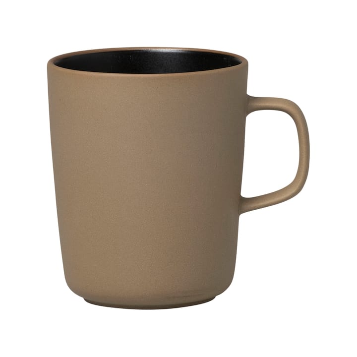 Oiva mug 25 cl - brown-black - Marimekko