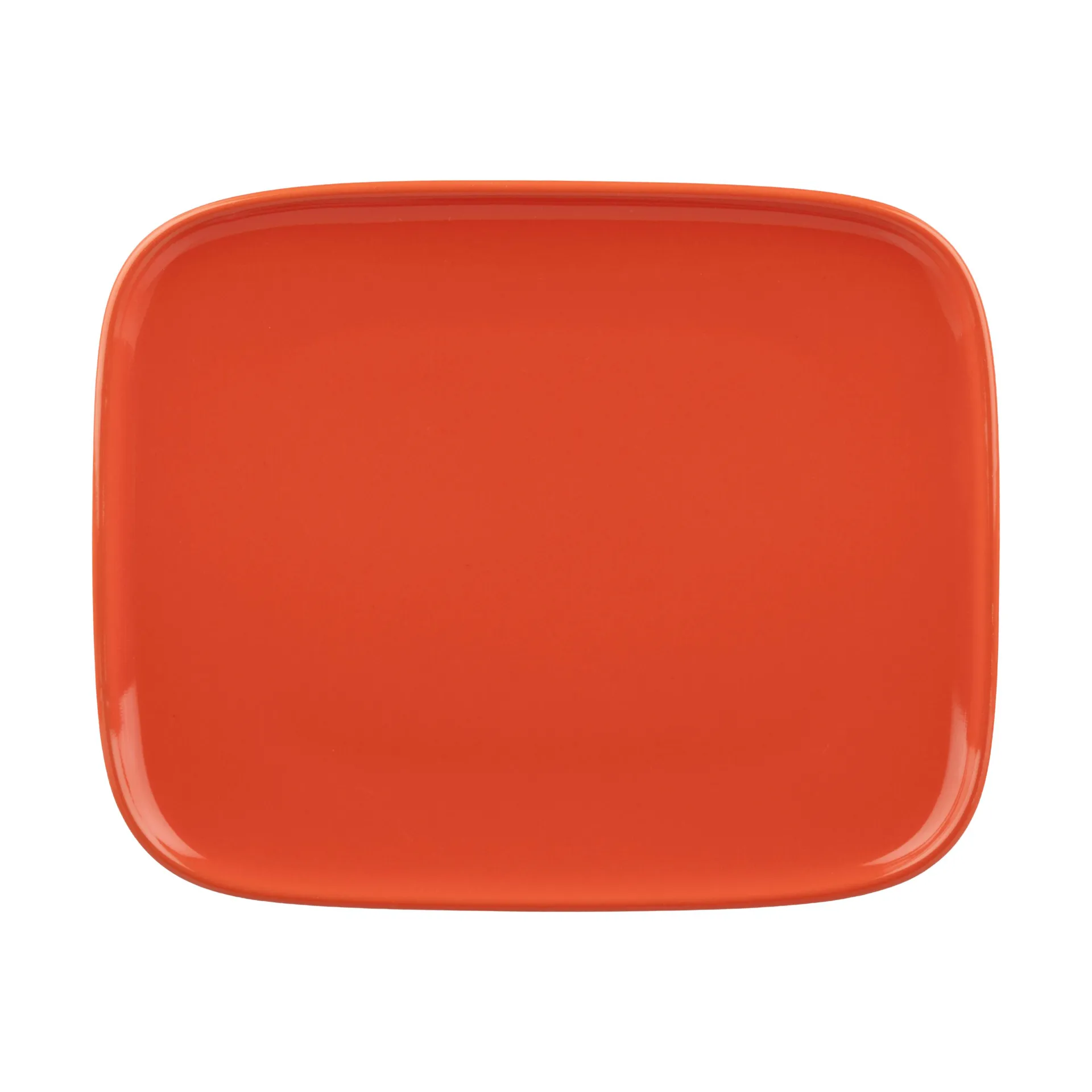 Oiva plate 12x15 cm, Orange Marimekko