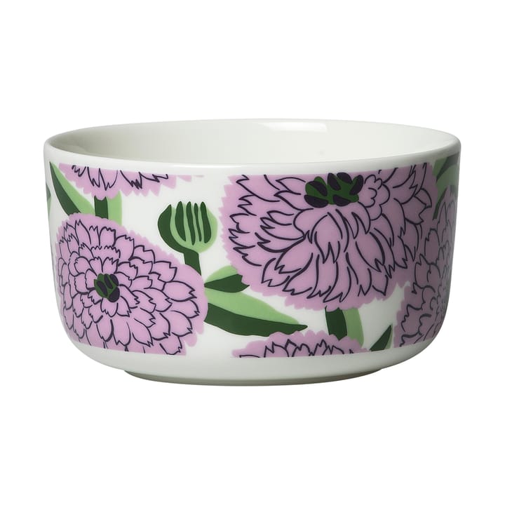 Oiva Primavera bowl 50 cl - white-purple-green - Marimekko