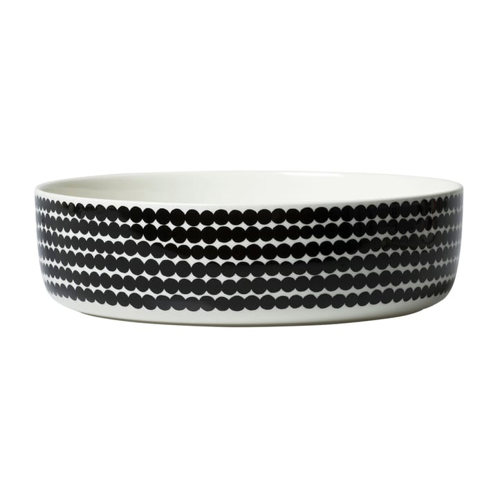 Oiva Räsymatto serving bowl 3 L - White-black - Marimekko