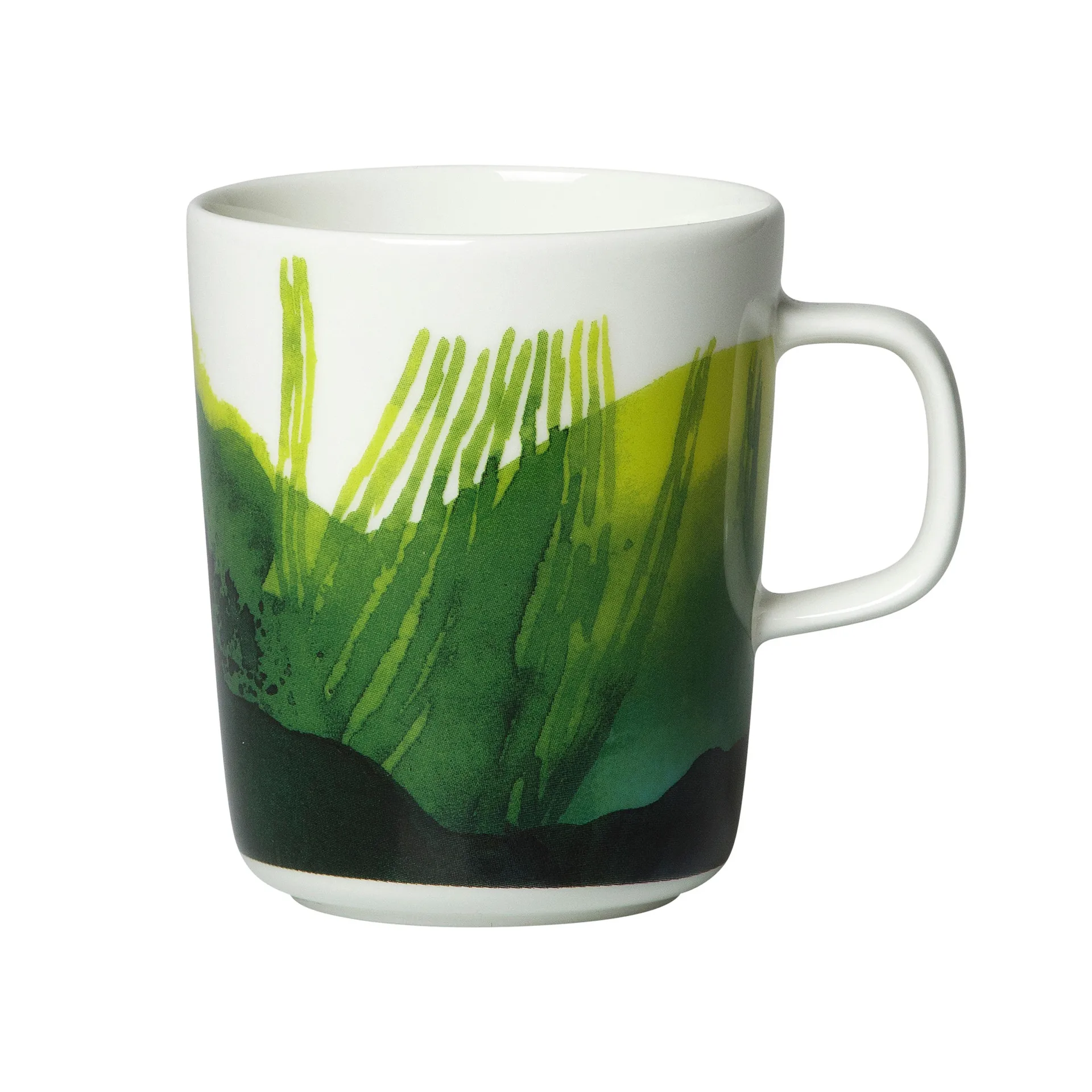 Oiva Sääpäiväkirja mug 25 cl, White-green Marimekko