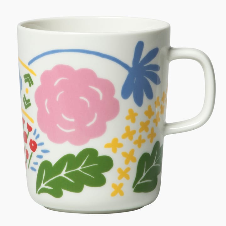 Onni mug 25 cl - yellow-green-pink - Marimekko