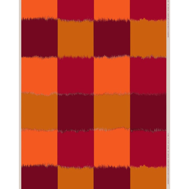 Ostjakki fabric cotton linen - red-orange - Marimekko