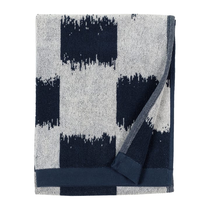 Ostjakki towel dark blue-off white - 50x70 cm - Marimekko