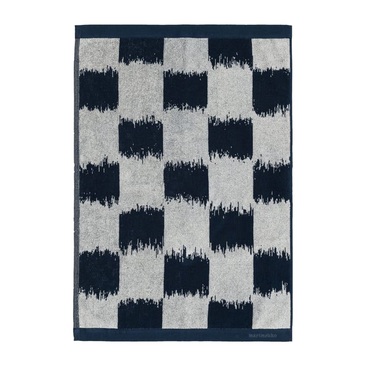 Ostjakki towel dark blue-off white - 50x70 cm - Marimekko