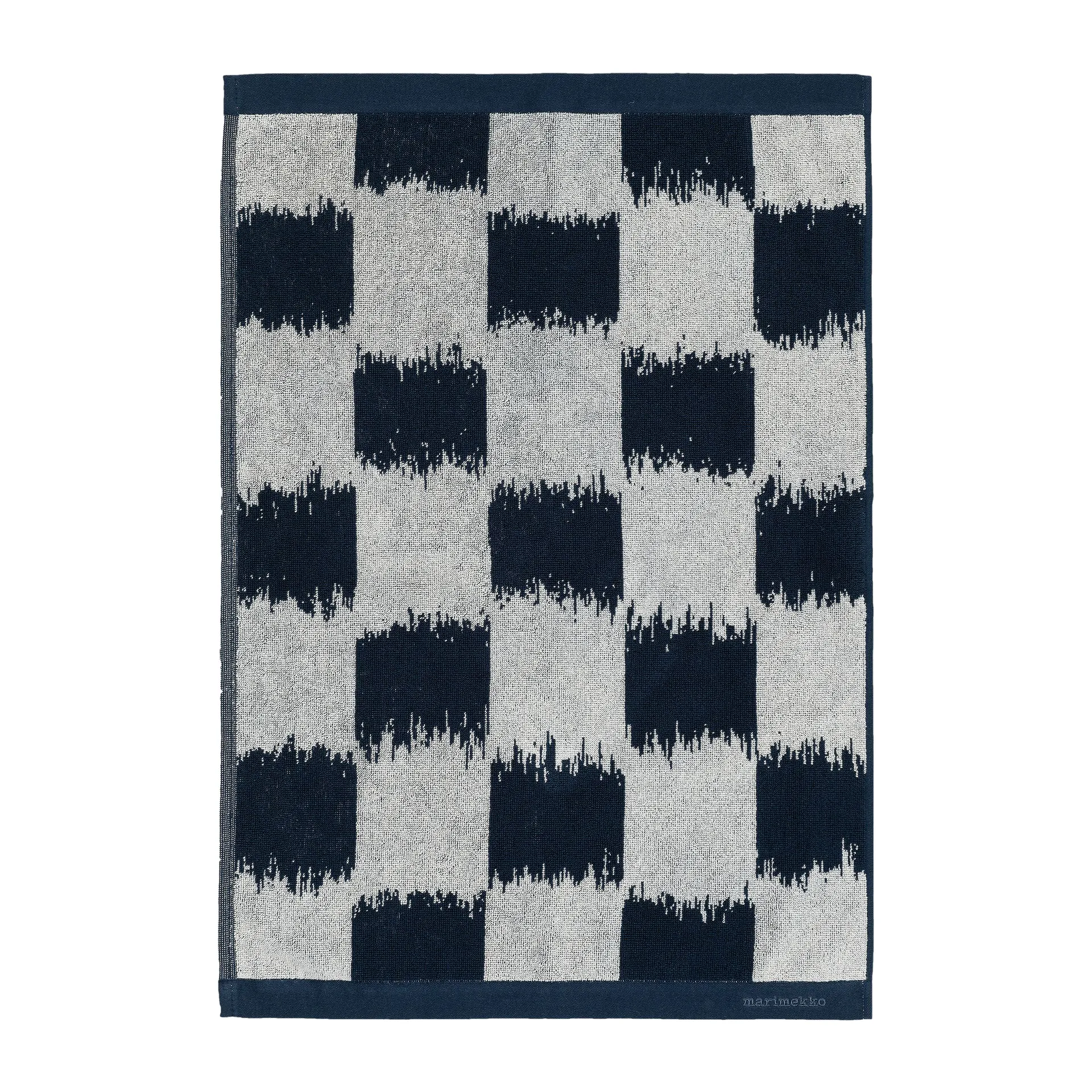 Ostjakki towel dark blue-off white, 50x70 cm Marimekko