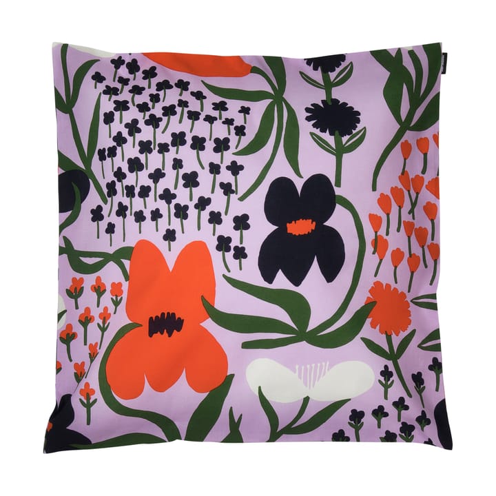 Palsta pillowcase 50x50 cm - purple-orange-blue - Marimekko