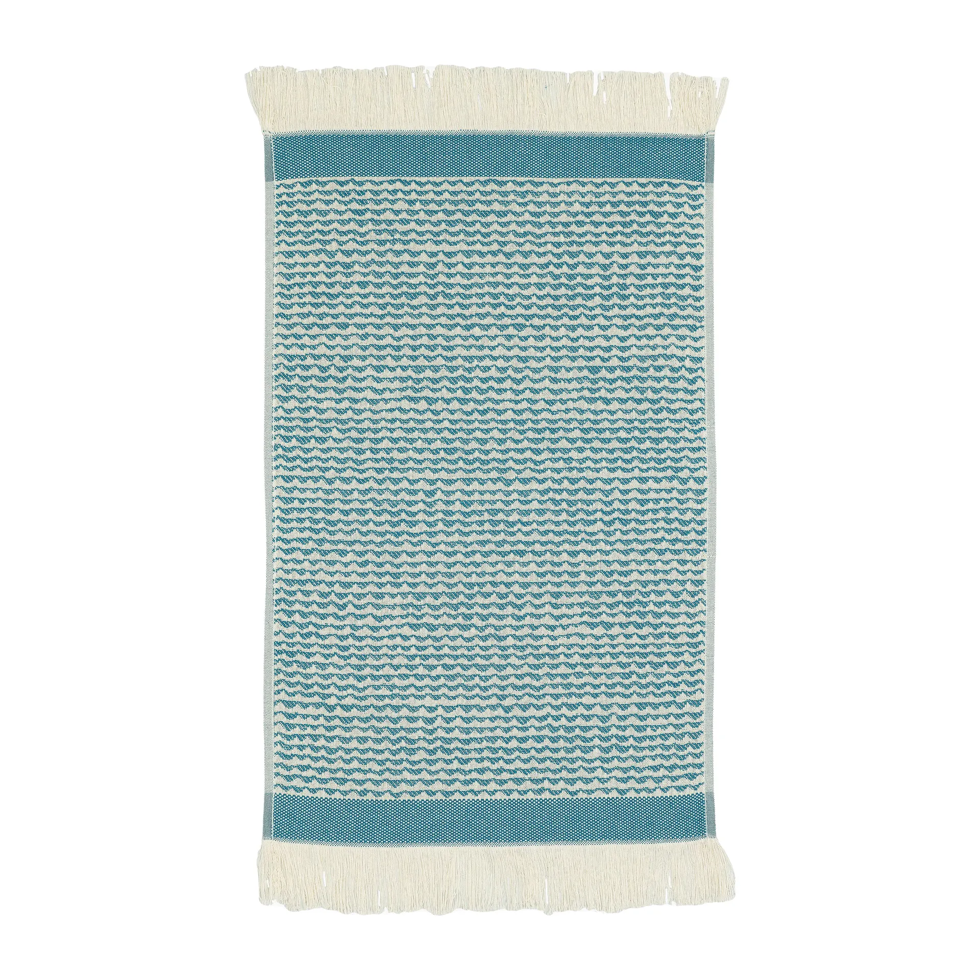 Papajo towel off white-turquoise, 30x50 cm Marimekko