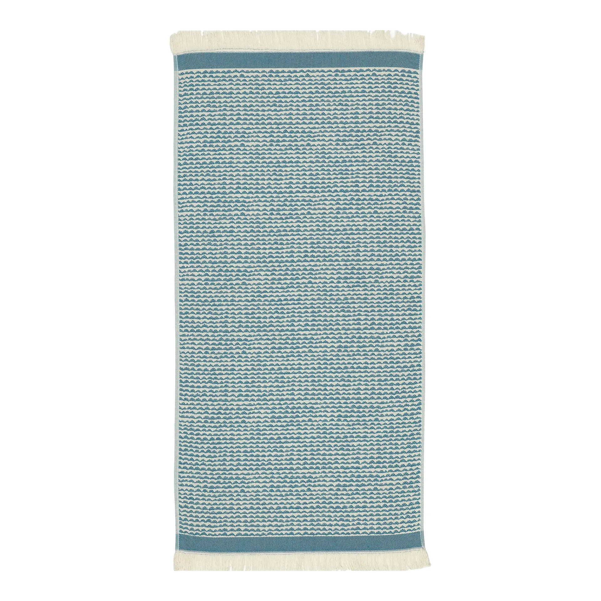 Papajo towel off white-turquoise, 50x100 cm Marimekko