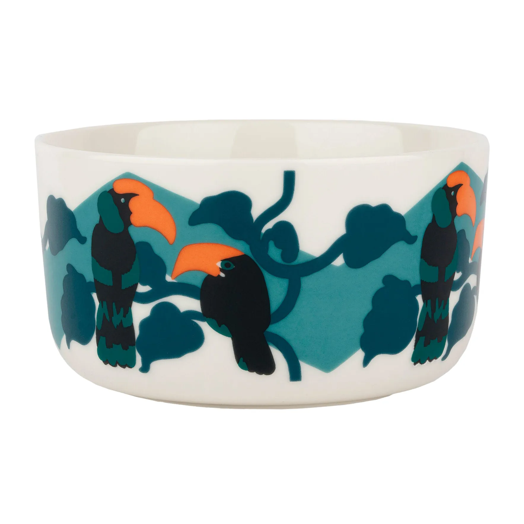 Pepe bowl 5 dl, White-turquoise-orange Marimekko