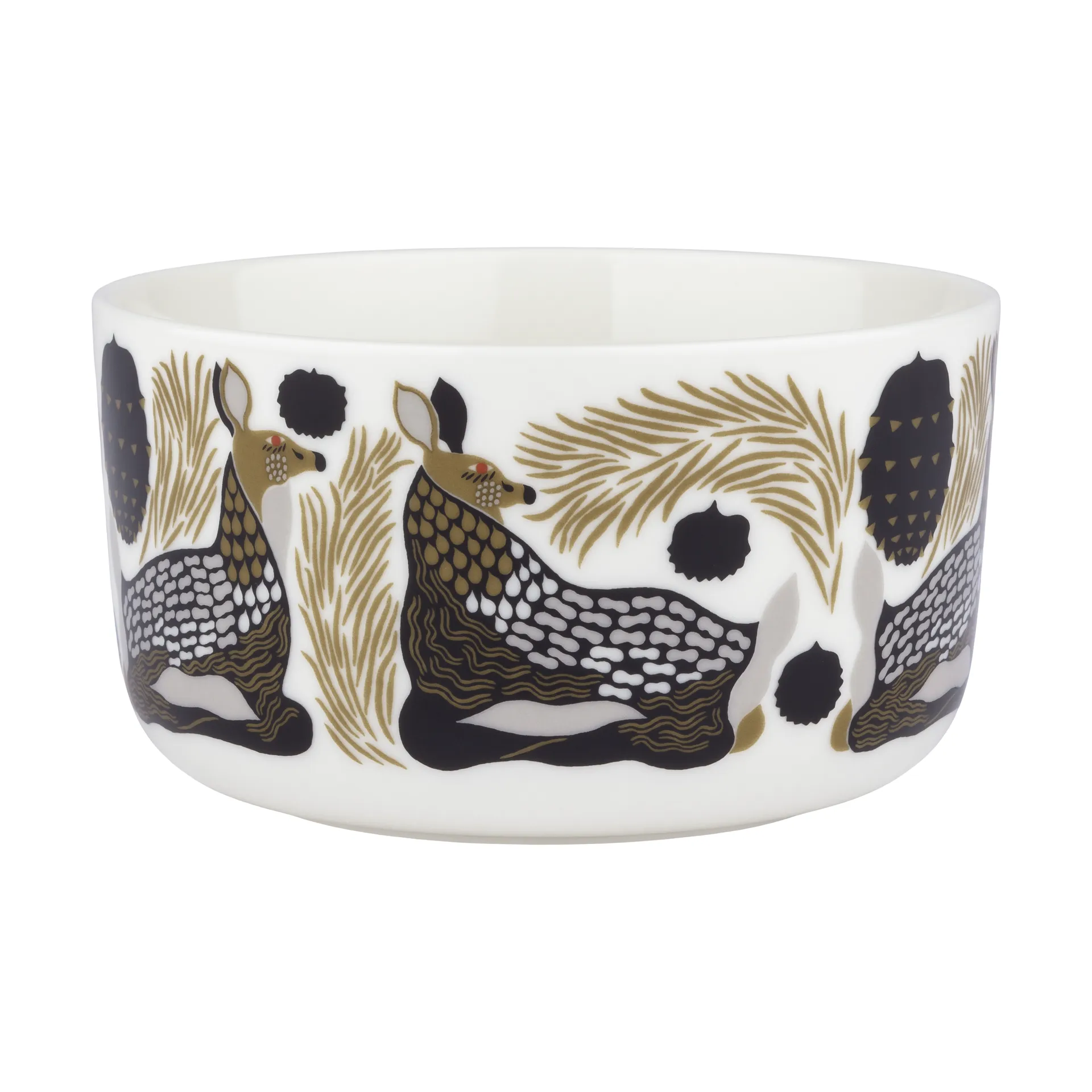 Peura bowl 5 dl, White-coal-mud-light grey Marimekko
