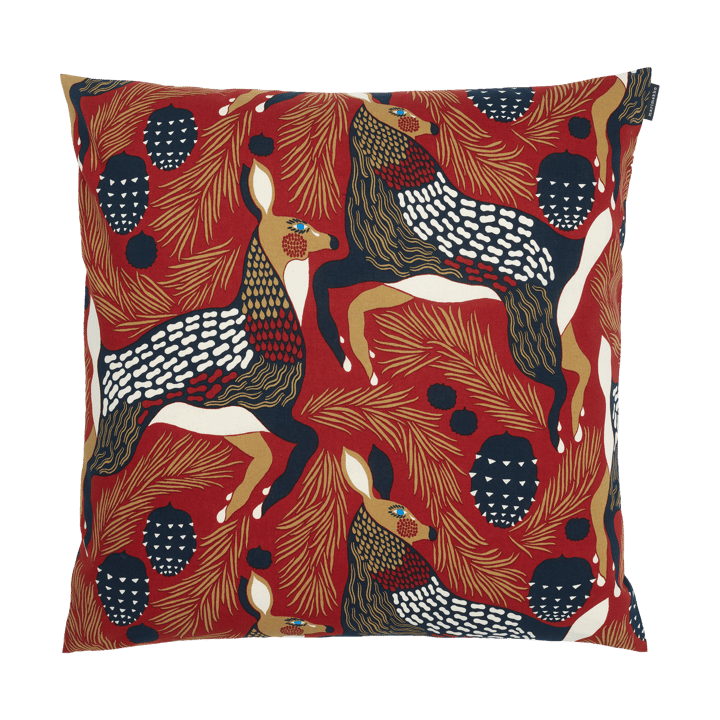 Peura pillowcase 50x50 cm - White-beige-dark blue - Marimekko