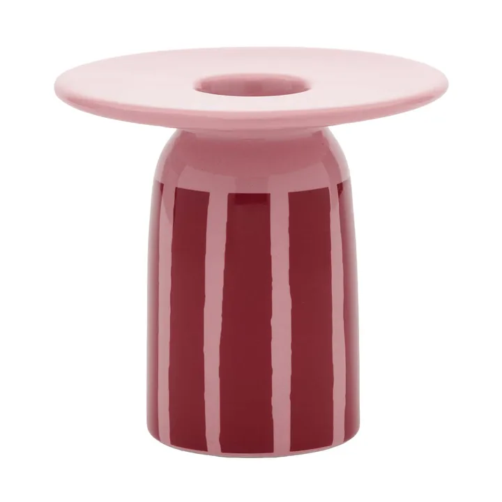 Piccolo candle holder - Coral-dark red, 8 cm - Marimekko