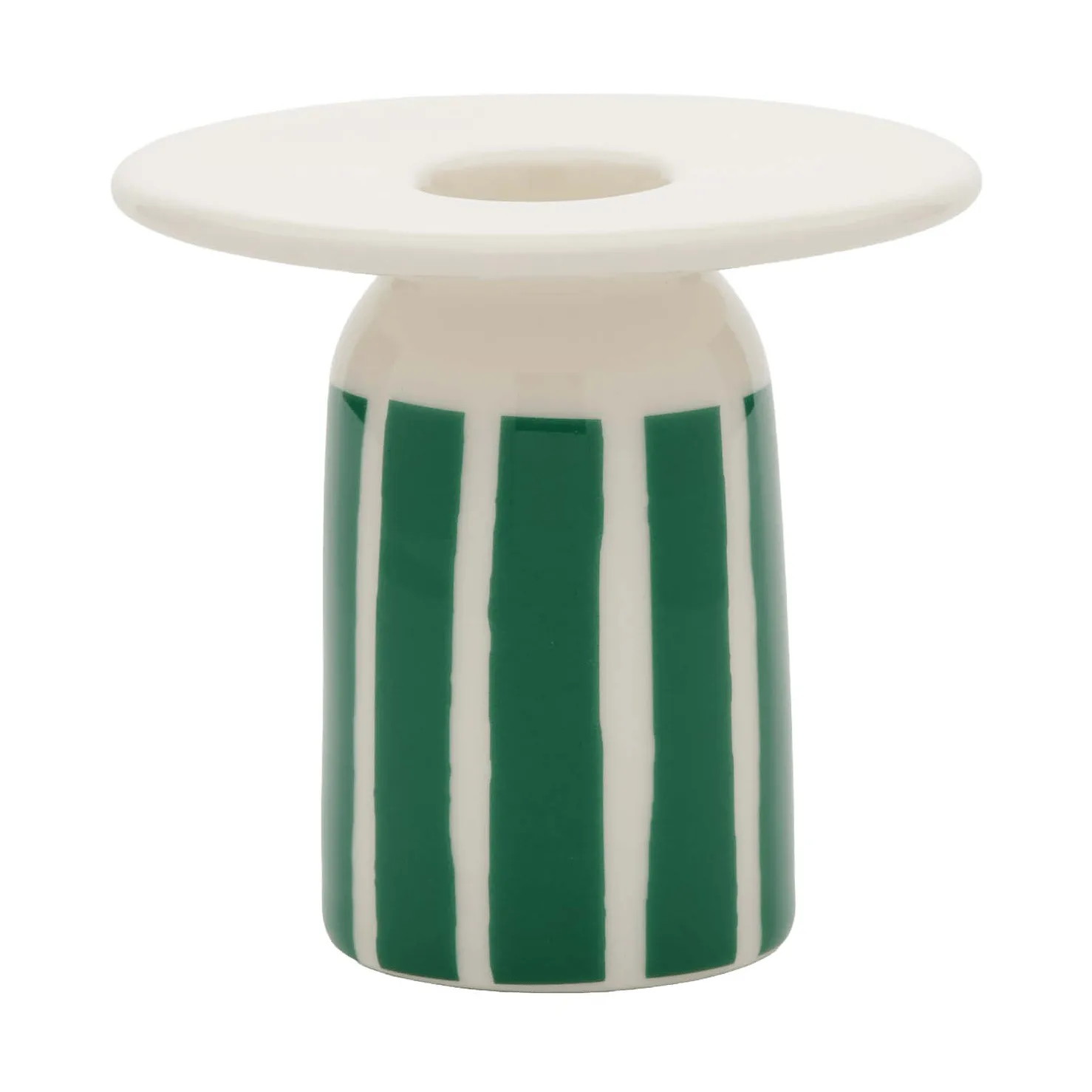Piccolo candle holder, White-green, 8 cm Marimekko