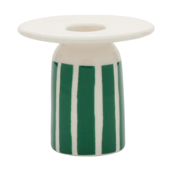 Piccolo candle holder - White-green, 8 cm - Marimekko