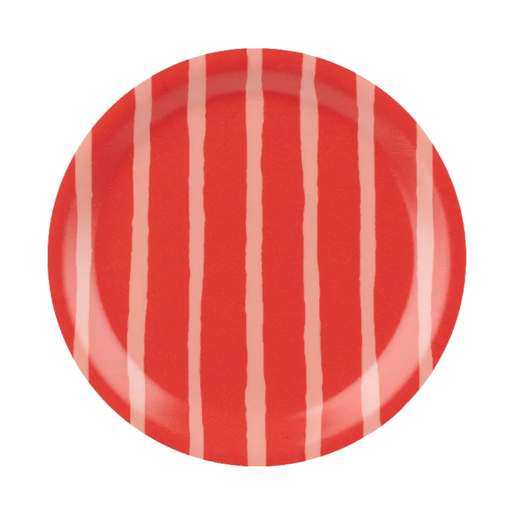 Piccolo coasters - Salmon red-orange red, Ø11 cm - Marimekko