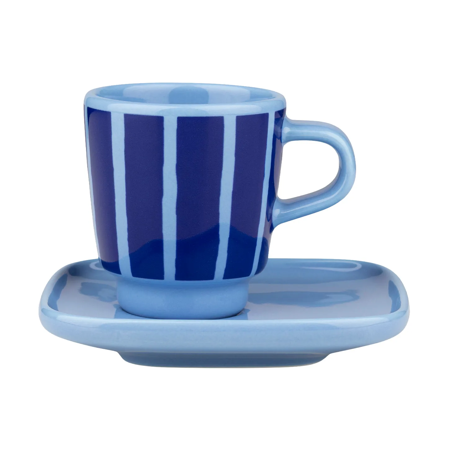Piccolo espresso cup with saucer, Light blue-blue, 5 cl Marimekko