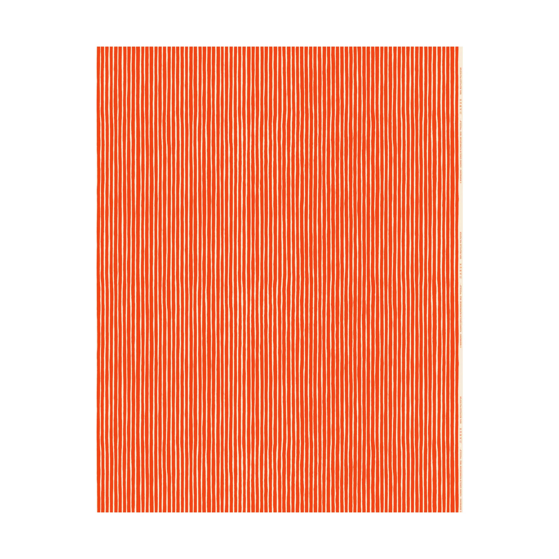 Piccolo fabric for outdoor use, Offwhite-tomato red Marimekko