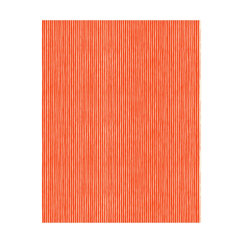 Marimekko Piccolo fabric for outdoor use Offwhite-tomato red