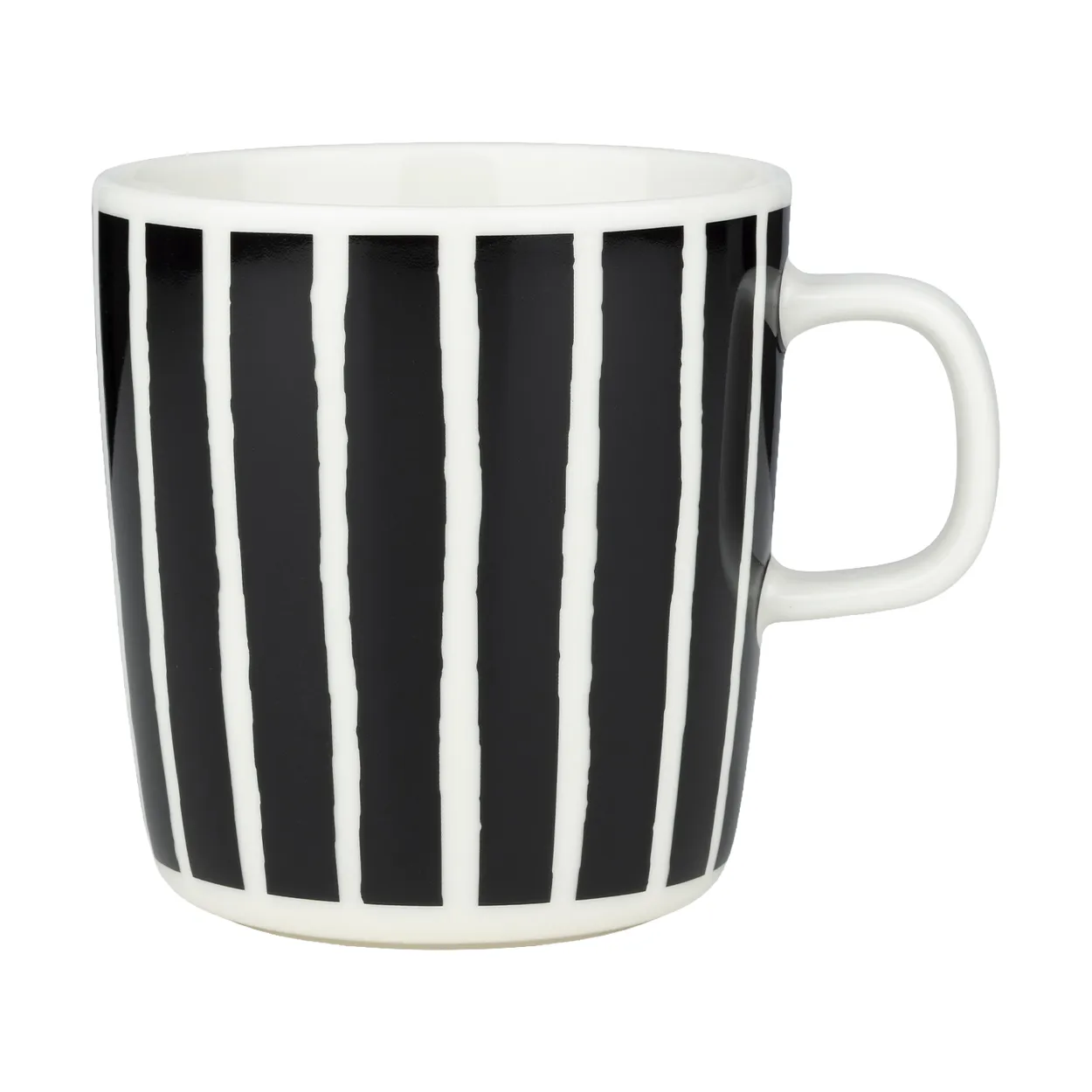Marimekko Piccolo mug 400 ml Black-White | Scandinavian Design | Coffee cups | Black