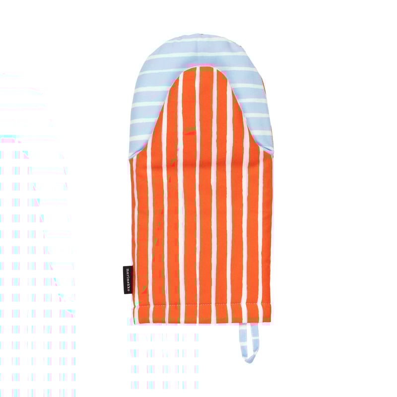 Marimekko Piccolo oven mitt White-tomato red-light blue