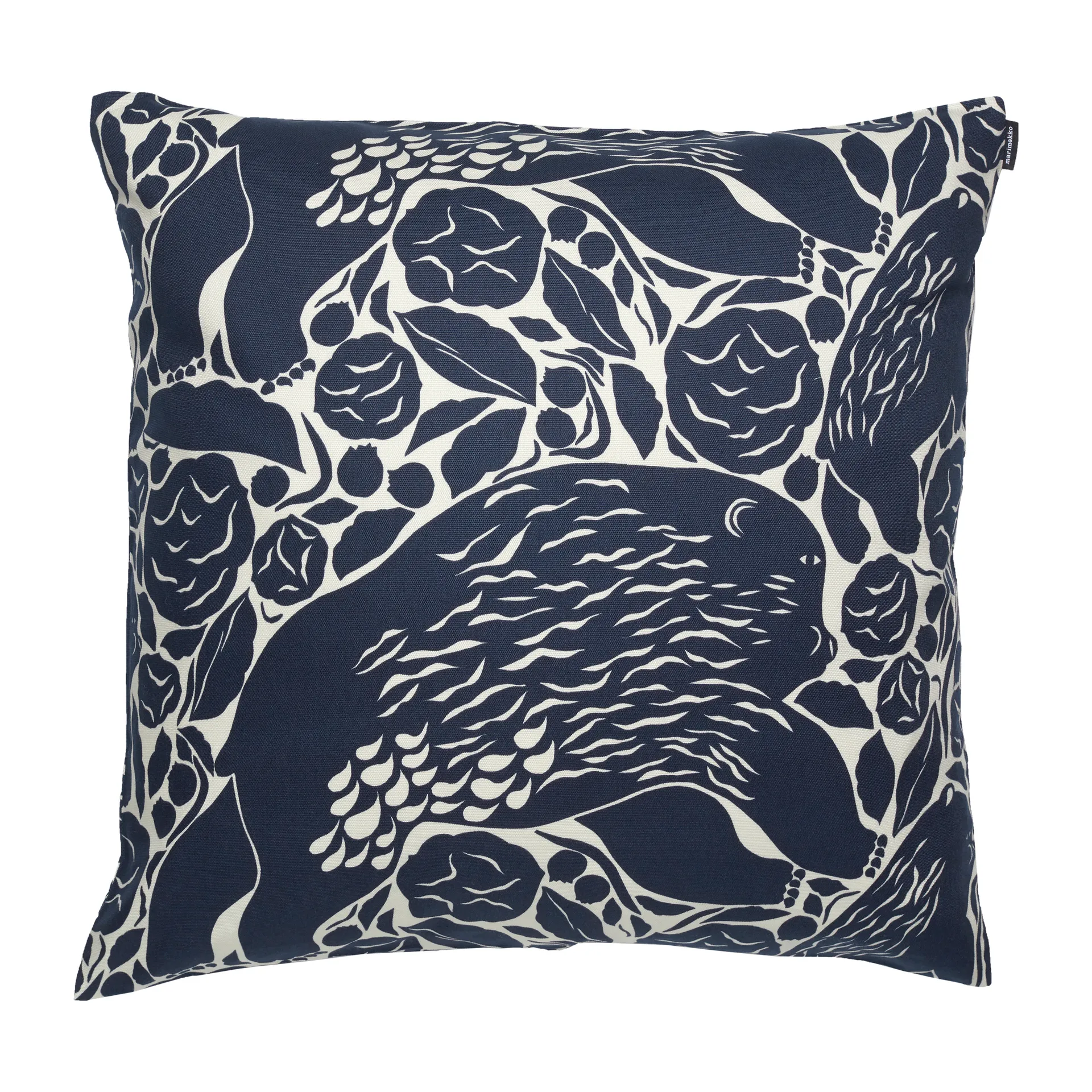 Pieni Karhuemo pillowcase 50x50 cm, Light beige-dark blue Marimekko