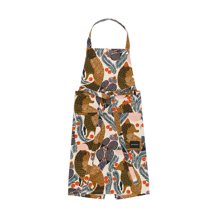 Pieni Ketunmarja apron - White-multicolour - Marimekko