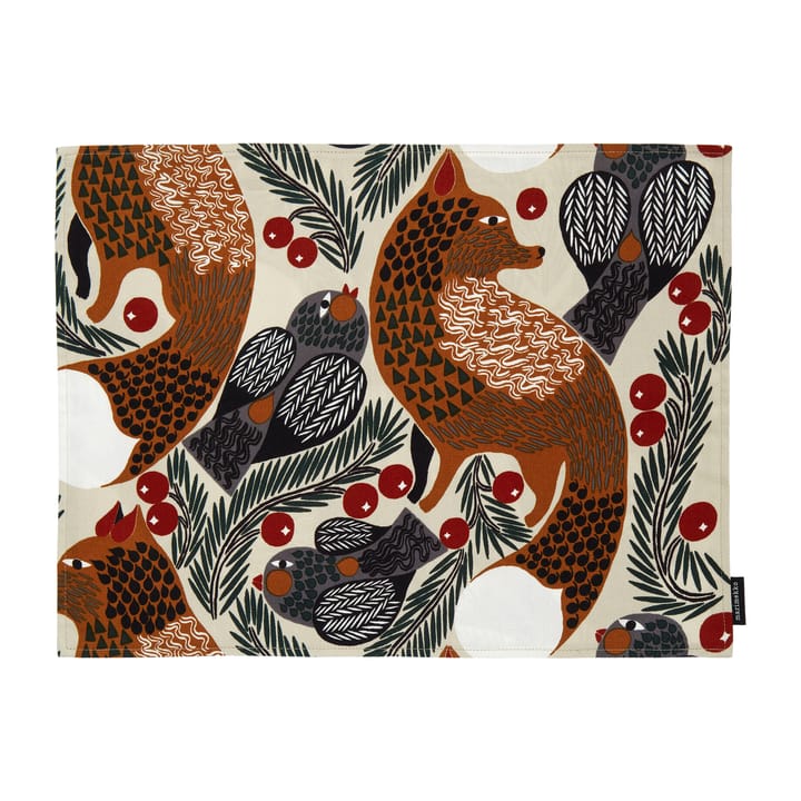 Pieni Ketunmarja placemat 31x42 cm, Beige-brown-grey Marimekko
