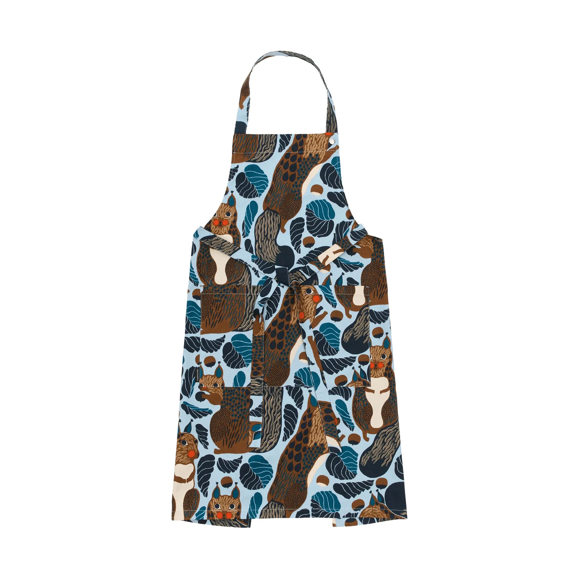 Pieni Kurre apron, Sky blue-multicolour Marimekko