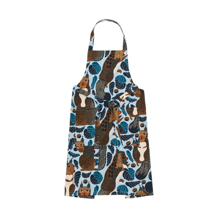 Pieni Kurre apron - Sky blue-multicolour - Marimekko