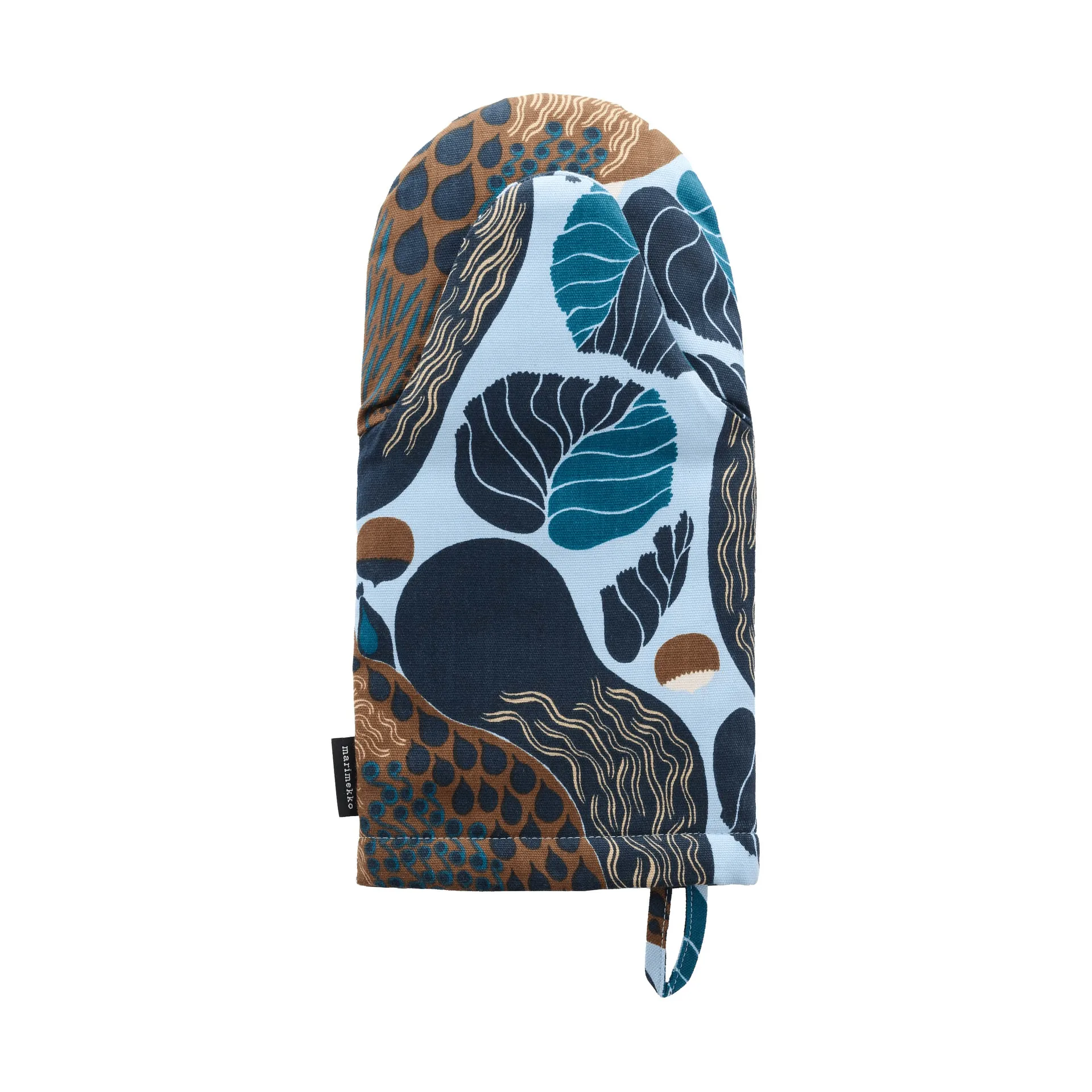 Pieni Kurre oven mitt, Sky blue-multicolour Marimekko