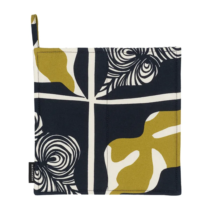 Pieni Rukinlapa oven mitt, dark blue-green-white