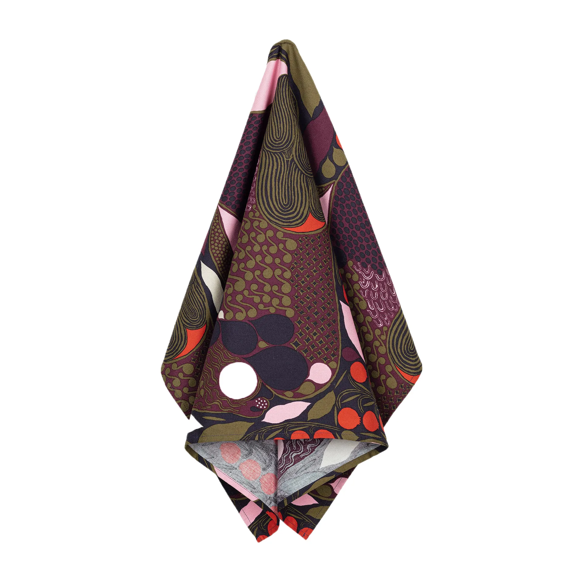 Pieni Rusakko tea towel 43x70 cm, Pink-brown Marimekko