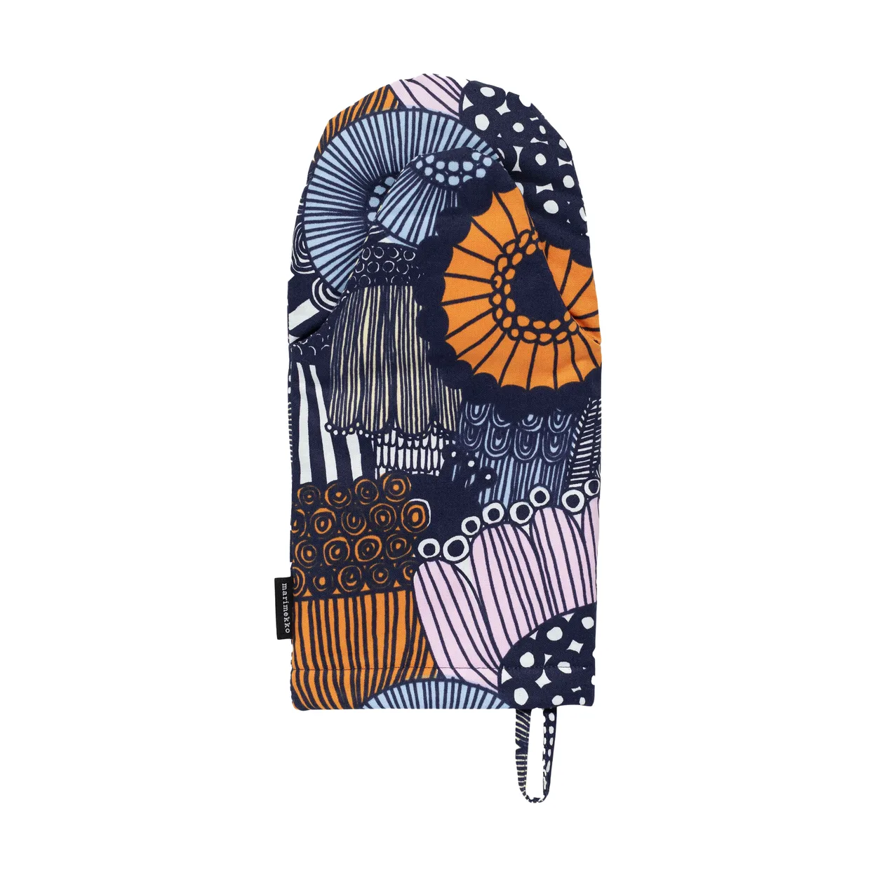 Marimekko Pieni Siirtolapuutarha oven mitt White-yellow-orange-light blue
