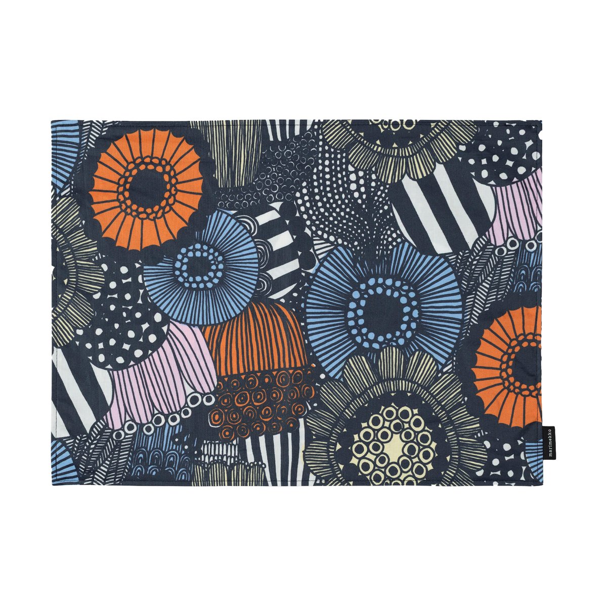 Marimekko Pieni Siirtolapuutarha placemat White-yellow-orange-light blue