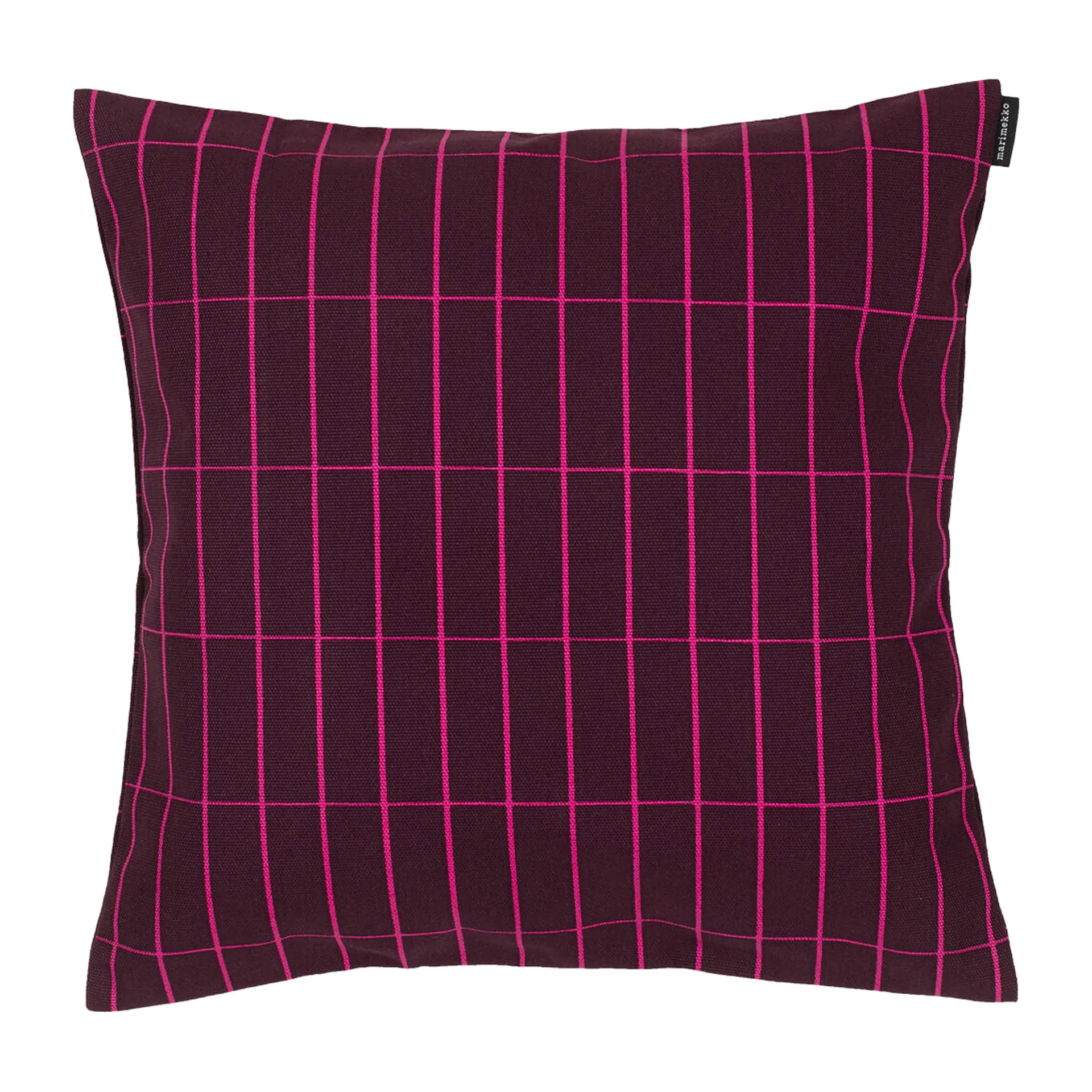 Pieni Tiiliskivi cushion cover 40x40 cm, Burgundy-pink Marimekko