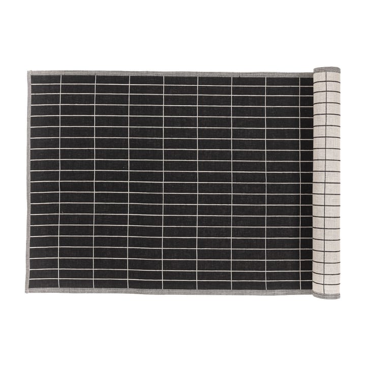 Pieni Tiiliskivi table runner 47x150 cm, charcoal-beige Marimekko