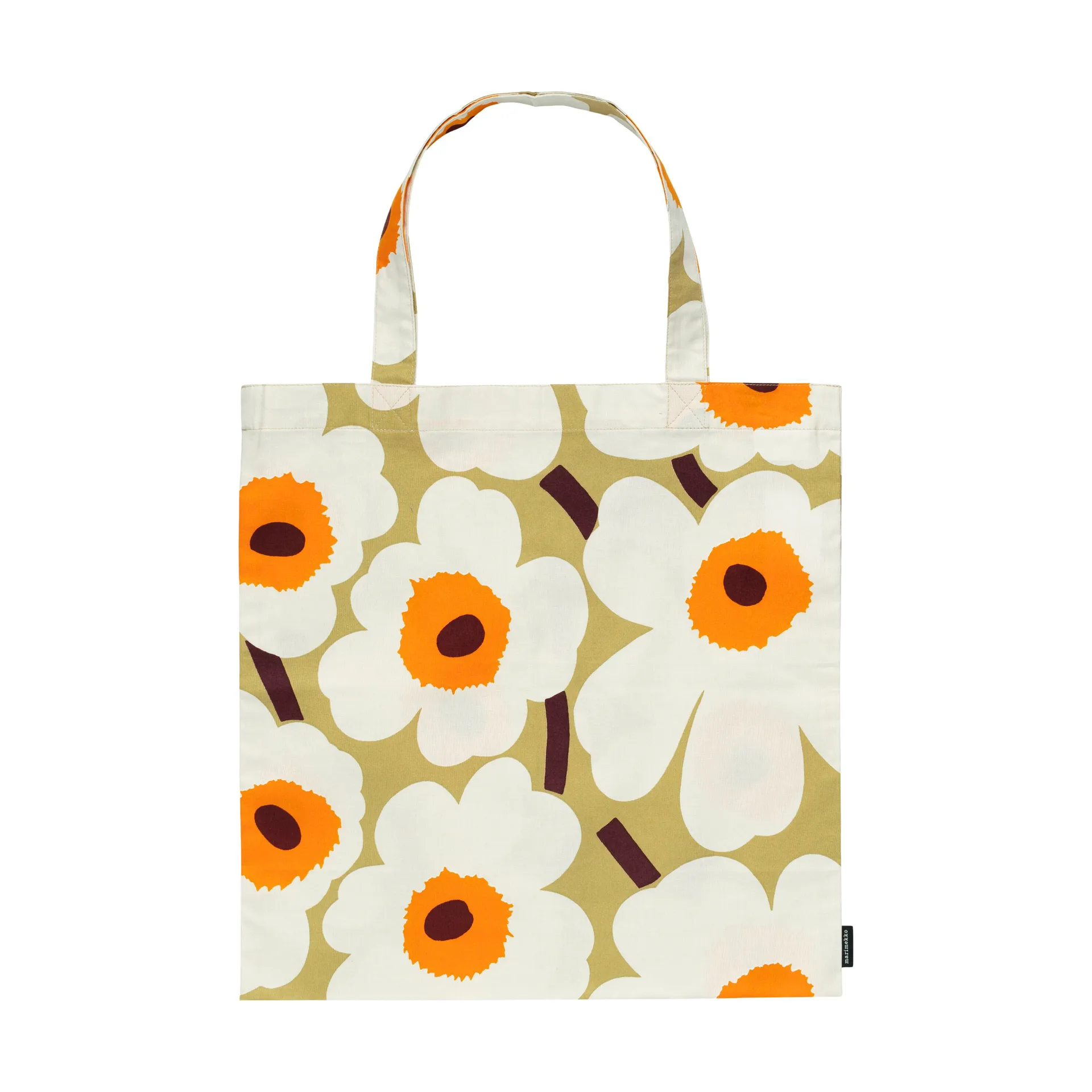 Pieni Unikko bag 44x43 cm, Beige-white Marimekko